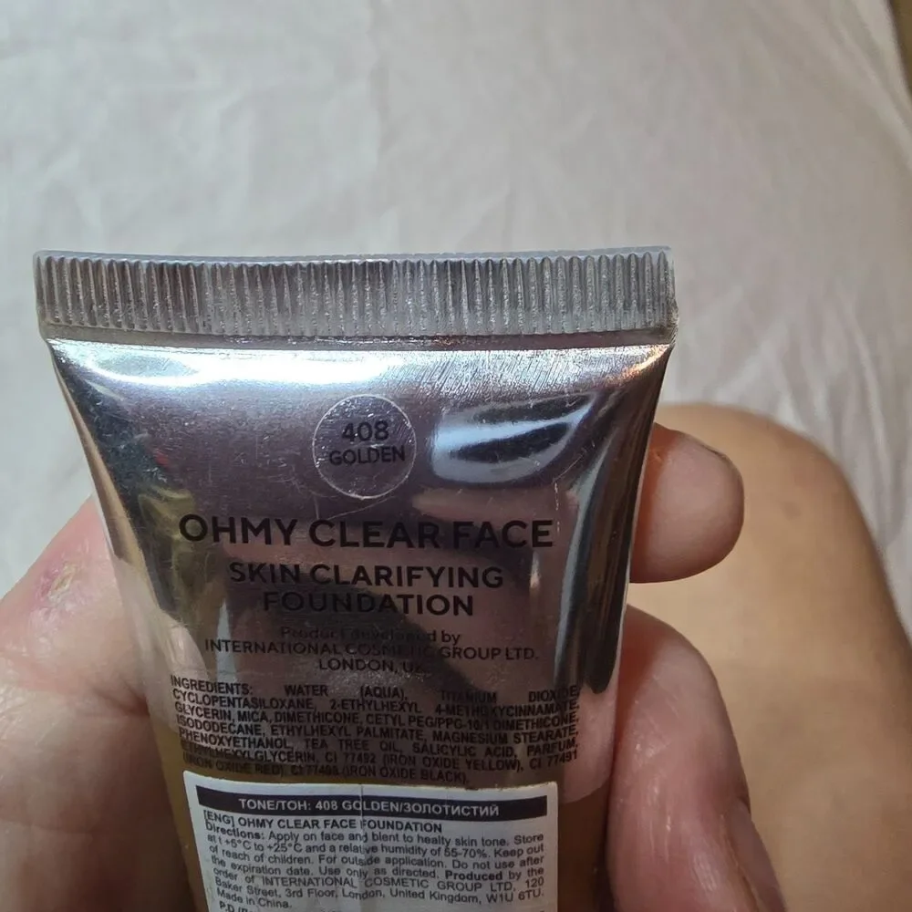 LAMEL Clear Face Skin Clarifying Foundation color Golden 408